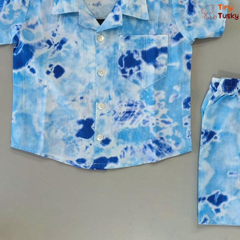 Tiny Tusky Kids' Beach Vibes Tie-Dye Co-Ord Set - Tiny Tusky