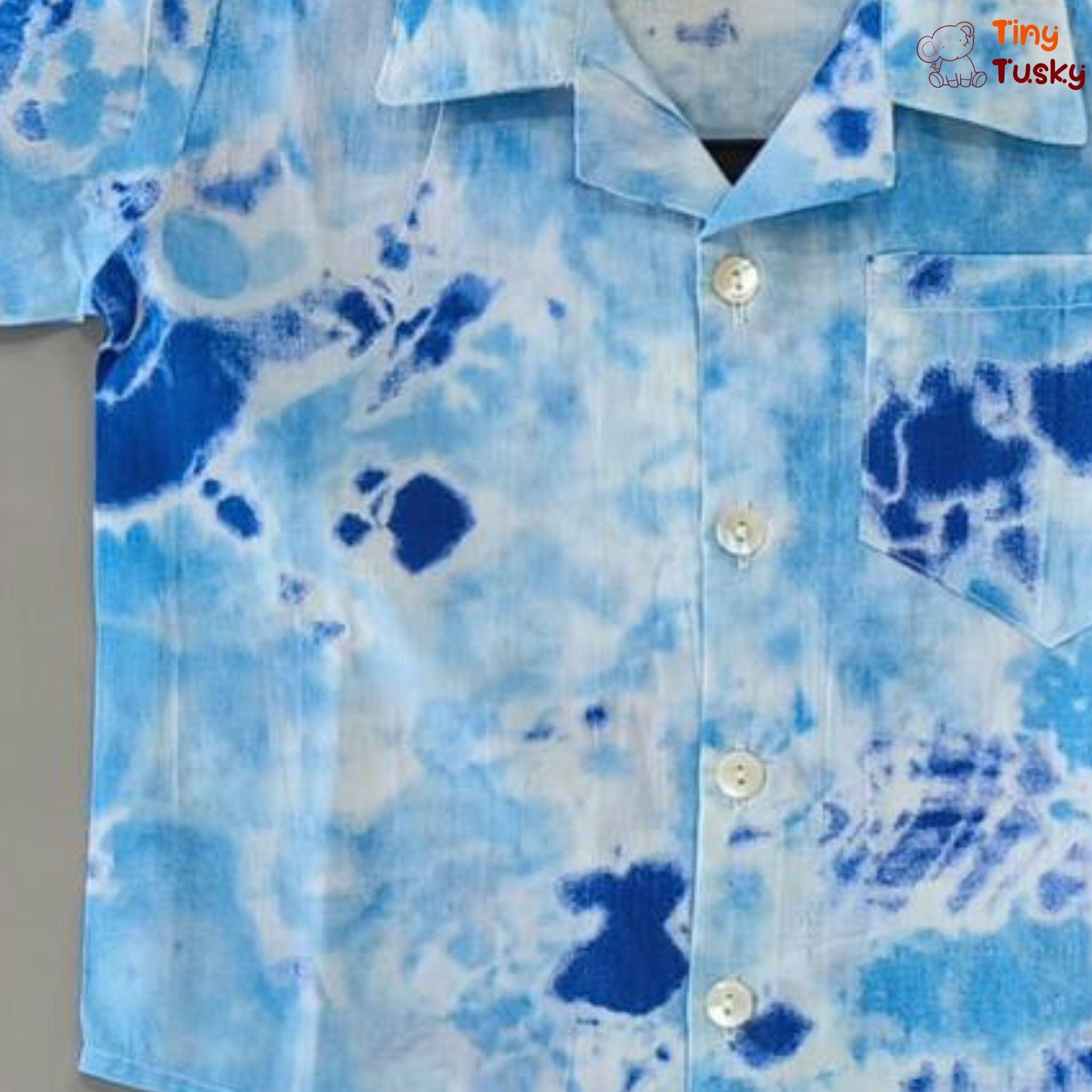 Tiny Tusky Kids' Beach Vibes Tie-Dye Co-Ord Set - Tiny Tusky