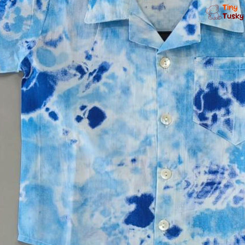 Tiny Tusky Kids' Beach Vibes Tie-Dye Co-Ord Set - Tiny Tusky