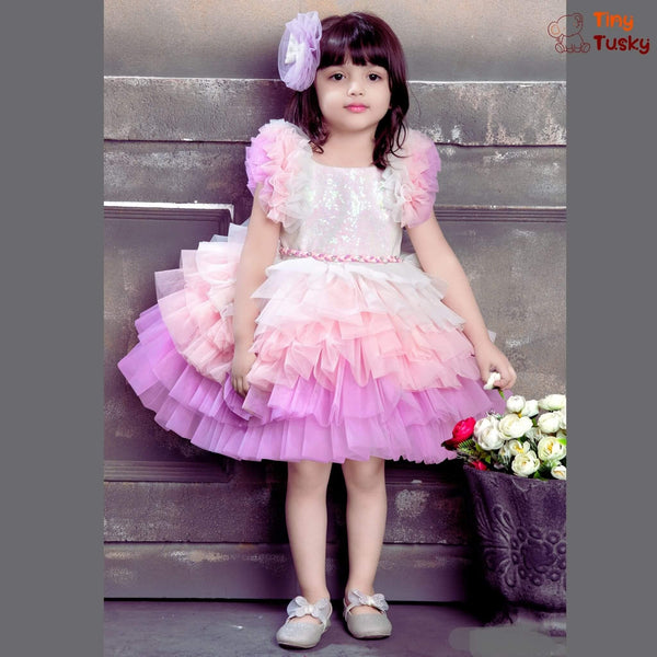 Tiny baby top party dress